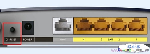 TP-Link路由器上的RESET重置按钮